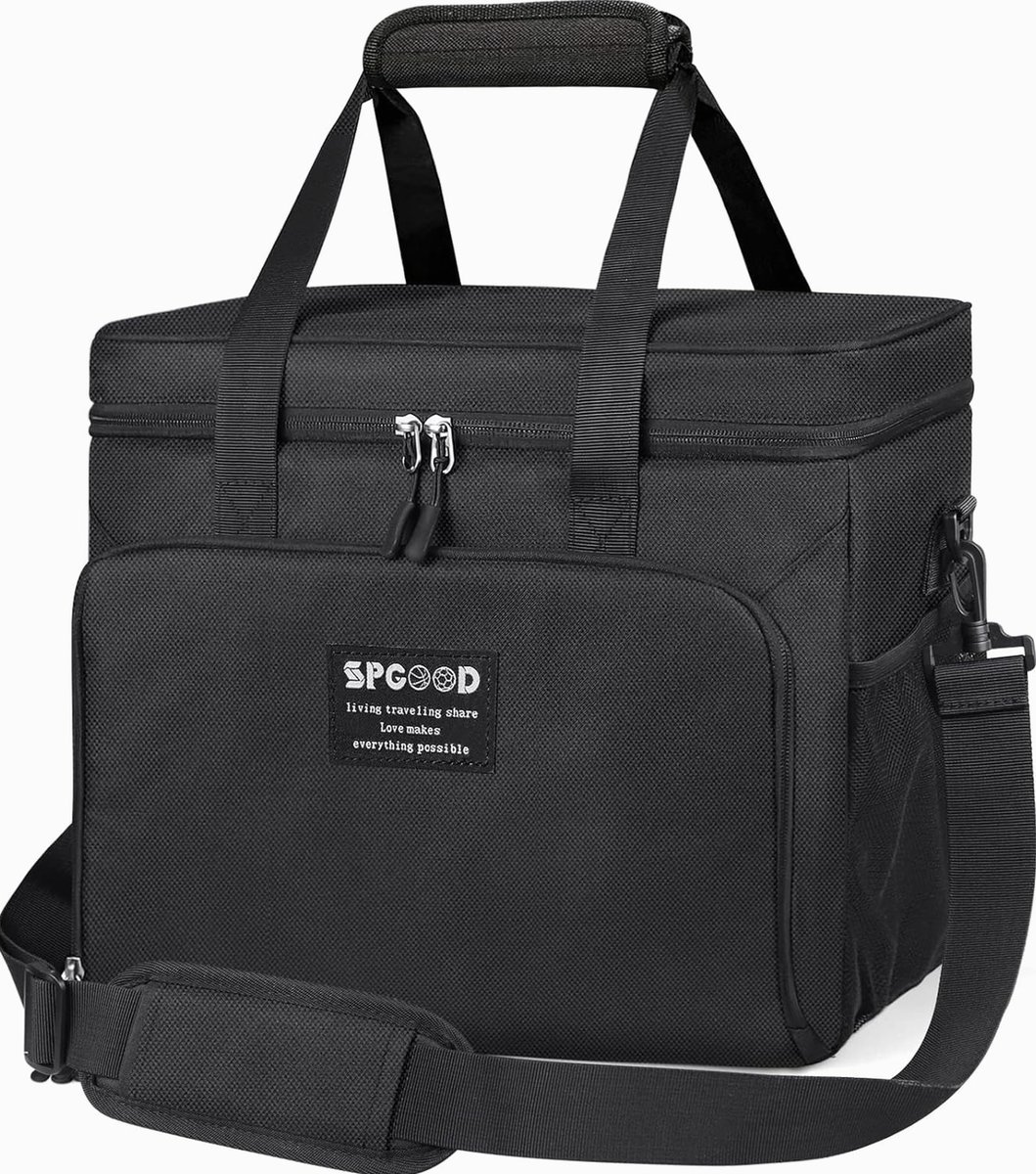 SPGOOD Torba termoizolacyjna 20 l/30 l/40 l, duża, izolowana, składana torba do zamrażania, torba utrzymująca ciepło, torba na lunch, torba chłodząc..