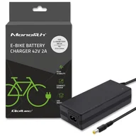 Ładowarki i akumulatory - Ładowarka do baterii roweru elektrycznego 36V 42V 2A 5.5*2.5 Qoltec - miniaturka - grafika 1