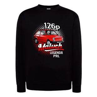 Bluza męska bez kaptura z nadrukiem CZERWONY MALUCH 126P legenda PRL L - Bluzy męskie - miniaturka - grafika 1