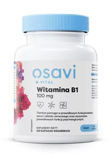 Osavi - Witamina B1, 100mg, 120 kapsułek - Witaminy i minerały - miniaturka - grafika 1