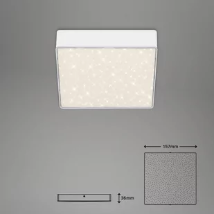 Lampa sufitowa LED Flame Star 15,7 x 15,7 cm biała - Lampy sufitowe - miniaturka - grafika 3