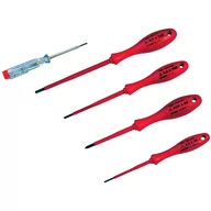 Śrubokręty - PRO Wkrętaki elektrotechn. kk24 kpl.szt.4 + wsk.nap.1000v ce kk 10502 - miniaturka - grafika 1
