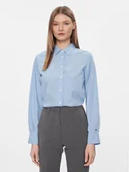 Koszule damskie - Tommy Hilfiger Koszula Essential WW0WW40543 Błękitny Regular Fit - miniaturka - grafika 1