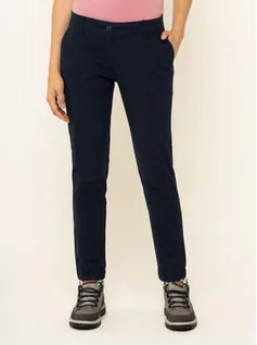 Spodnie damskie - Napapijri Spodnie materiałowe Meridan NA4DW4 Granatowy Slim Fit - grafika 1