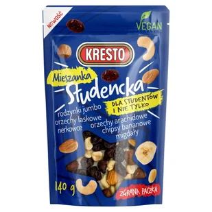 Kresto MIX mieszanka studencka 140g - Zdrowa żywność - miniaturka - grafika 1