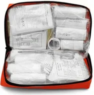 Akcesoria motoryzacyjne - APTECZKA SAMOCHODOWA pierwszej pomocy RZEP DIN13164 MATERIAŁOWA Z USTNIKIEM - miniaturka - grafika 1