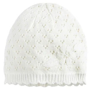 Cool Club, Czapka dziewczęca, biała - Czapki dla dzieci - miniaturka - grafika 1