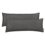 Poszewki na poduszki - Poszewka bawełniana DECOKING Amber, ciemnoszary, 40x145 cm, 2 szt. - miniaturka - grafika 1