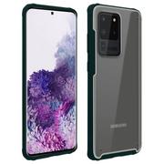 Etui i futerały do telefonów - Samsung Galaxy S20 Ultra Bumper Protective Case Wzmocniony Odporny Na Wstrząsy - Zielony - miniaturka - grafika 1