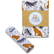Otulacze - Ega Kids Pieluszka Otulacz Muślinowy Leopard 120/120 cm - miniaturka - grafika 1