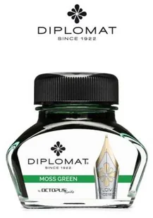 Atrament do piór wiecznych DIPLOMAT, w kałamarzu, 30 ml, jasnozielony - Naboje i atramenty - miniaturka - grafika 1