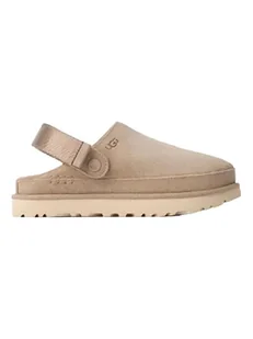 UGG Skórzane kapcie "Goldenstar" w kolorze beżowym - Kapcie damskie - miniaturka - grafika 1