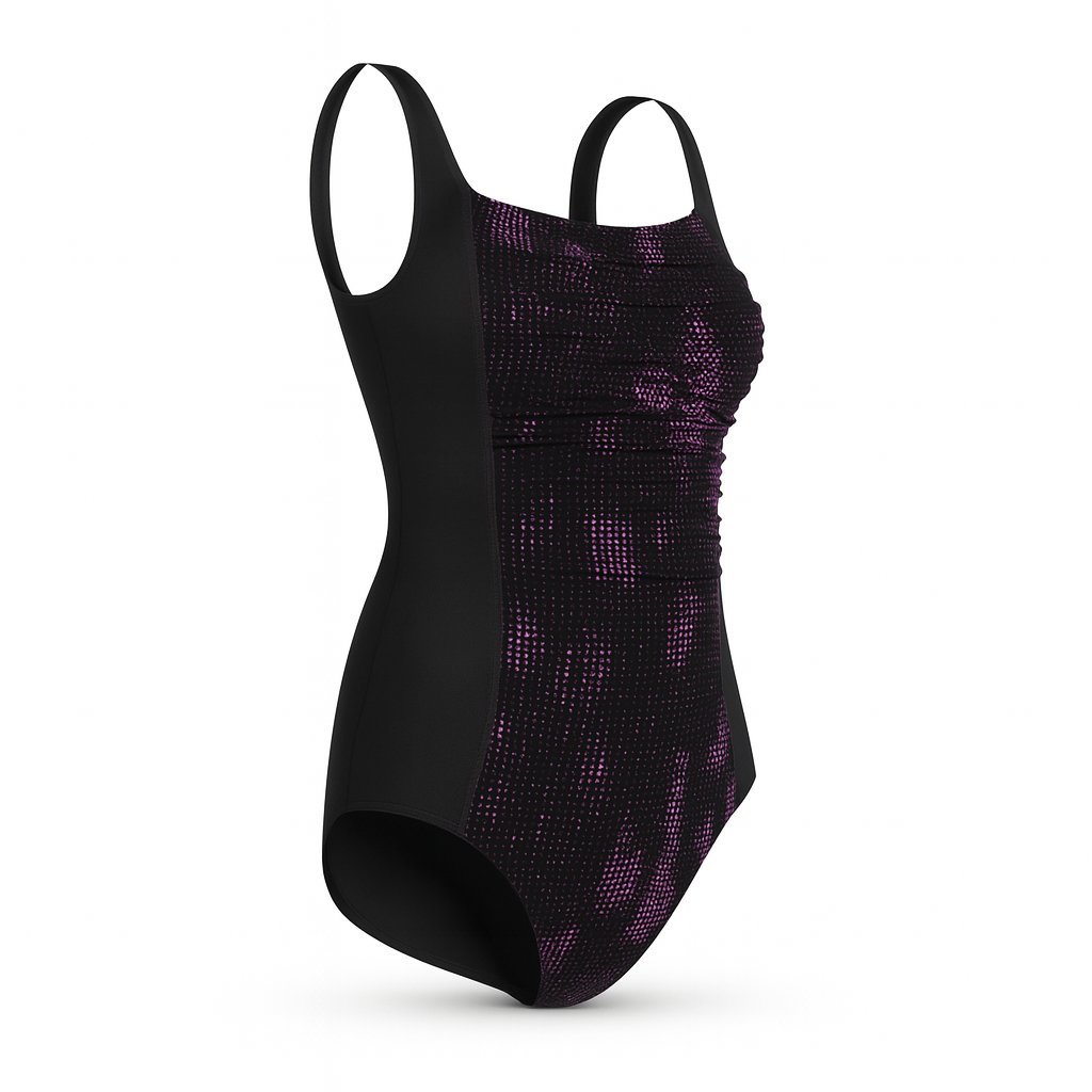 Damski Jednoczęściowy Strój Kąpielowy Adidas Sw 1Pc W Kolorze Czarnym Z Detalami Flap 36B