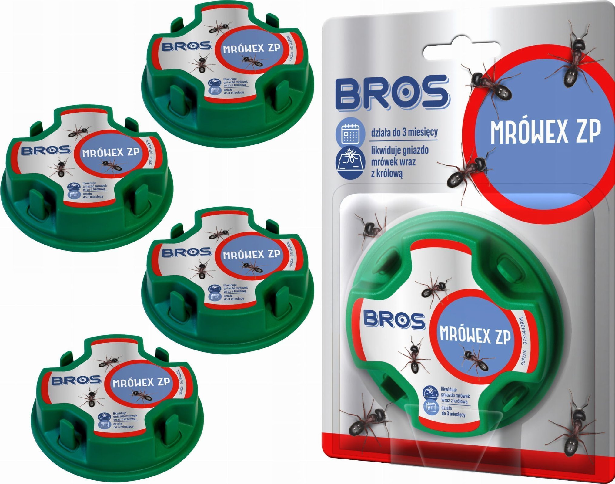 Bros BROS MRÓWEX Preparat W Karmniku Na Mrówki - 4 szt.