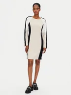 Sukienki - DKNY Sukienka codzienna DD4E1B89 Beżowy Regular Fit - miniaturka - grafika 1