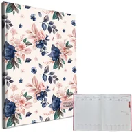 Kalendarze - Kalendarz 2026 A4 tygodniowy Niebieskie Róże - kalendarz - miniaturka - grafika 1