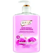 Mydła - Luksja Creamy Mydło w płynie do rąk Rose Petals & Milk Proteins 500 ml - miniaturka - grafika 1