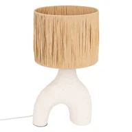 Lampy stojące - Ceramiczna lampa stołowa z kloszem SANIA, 47 cm - miniaturka - grafika 1