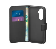 Etui i futerały do telefonów - Puro Case Wallet Stand do Galaxy S25 Czarny - miniaturka - grafika 1