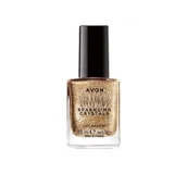 Lakiery do paznokci - Avon Sprakling Crystals klasyczny lakier do paznokci Festive Gold 10ml - miniaturka - grafika 1