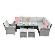 Narożnik technorattan VENTURA GRAND Dark Grey