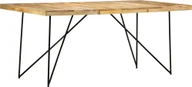 Stoły - Elior Stół industrialny z drewna mango Namir naturalny - miniaturka - grafika 1