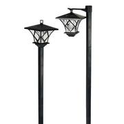 Lampy ogrodowe - Lampa LED solarna ogrodowa 138cm Latarnia zewnętrzna - miniaturka - grafika 1