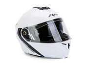 Kaski motocyklowe - Kask AXXIS FU406SV STORM SV A0 biały M /p-szcz/blend/ - miniaturka - grafika 1