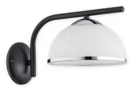 Lampy ścienne - Lemir Lava kinkiet 1 pł. / czarny matowy + chrom O2920 K1 CZA + CH - miniaturka - grafika 1