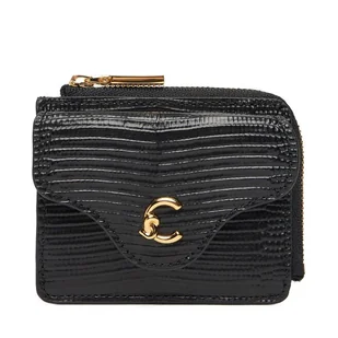 Mały Portfel Damski Coccinelle TBN Coccinelle C-Me Lizard E2 TBN 17 B6 01 Czarny - Portfele - miniaturka - grafika 1