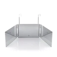 Lustra - InnovaGoods - Lustro Łazienkowe z Oświetleniem LED, 360º Widoczność, Składana Konstrukcja, Dotykowy Przełącznik, Akumulatorowe, Białe, 24 LED - miniaturka - grafika 1