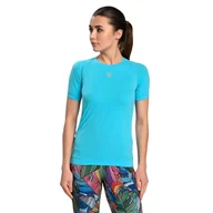 Koszulki sportowe damskie - Koszulka z krótkim rękawem do biegania Damska Nessi Sportswear Ultra Oddychająca - miniaturka - grafika 1