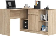Biurka - Elior Narożne biurko dąb sonoma - Klemin 4X - miniaturka - grafika 1