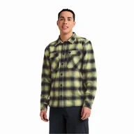 Koszule męskie - Męska koszula flanelowa Jack Wolfskin BAJA FLANNEL SHIRT M CHECK lemon ice - S - miniaturka - grafika 1