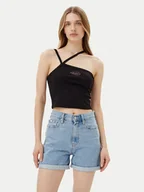 Koszulki i topy damskie - Volcom Top Stonezone B0112503 Czarny Slim Fit - miniaturka - grafika 1