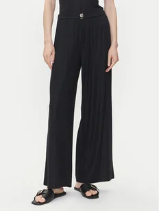 Emporio Armani Spodnie materiałowe EW000594 AF12206 FC043 Czarny Wide Leg - Spodnie damskie - miniaturka - grafika 1