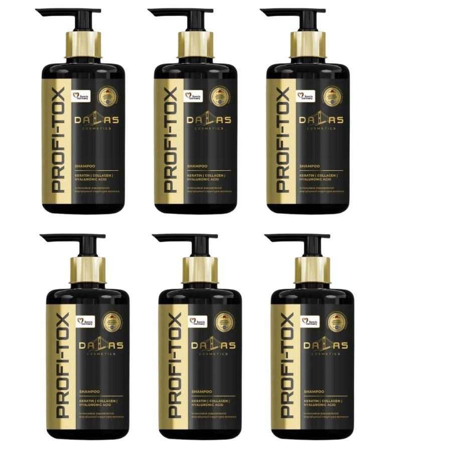 Dalas Szampon do włosów cienkich i łamliwych Profi-tox, 6 x 970 ml