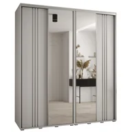 Szafy - Szafa przesuwna z lustrem wysoka Davos 7 210 głębokość 60 cm wysokość 235,2 cm - miniaturka - grafika 1