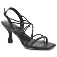 Moda i Uroda OUTLET - Czarne Sandały Tamaris Eleganckie Sandały - miniaturka - grafika 1