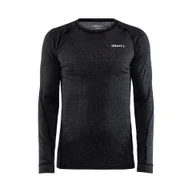 Koszulki męskie - Koszulka męska Craft Core Wool Merino LS Black L - miniaturka - grafika 1