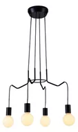 Lampy sufitowe - Candellux BASSO LAMPA WISZĄCA 4X40W E27 CZARNY MATOWY - miniaturka - grafika 1