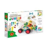 Zabawki kreatywne - Mały Konstruktor Junior - Pull Truck 3w1 ALEX - Alexander - miniaturka - grafika 1
