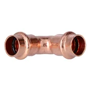 Łączniki, trójniki, kształtki - Łuk dwukielichowy, 90° 15 CU B Press - miniaturka - grafika 1