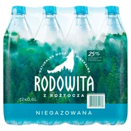 Woda - Rodowita z Roztocza woda niegazowana 12 x 600ml - miniaturka - grafika 1