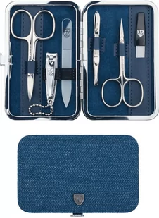 Zestaw narzędzi do paznokci 7253 MCN - etui jeans - Zestawy do manicure i pedicure - miniaturka - grafika 1
