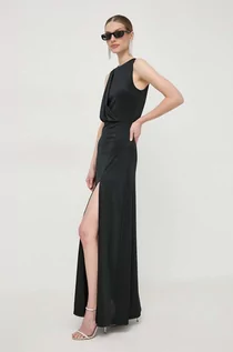 Sukienki - Silvian Heach sukienka kolor czarny maxi prosta - grafika 1