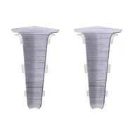 Listwy przypodłogowe - Narożnik wewnętrzny do listwy przypodłogowej PCV Aluminium 70 Artens 3276007776355 - miniaturka - grafika 1