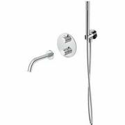 Zestawy prysznicowe - CERSANIT Zestaw wannowy podtynkowy ZEN chrom S952-034 - miniaturka - grafika 1