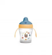 Kubki dla dzieci - Suavinex Kubek do nauki picia 200 ml +6m zołty Forest - miniaturka - grafika 1