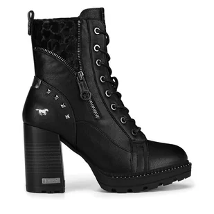 Botki Mustang 1505-503-9 Czarny - Botki damskie - miniaturka - grafika 1